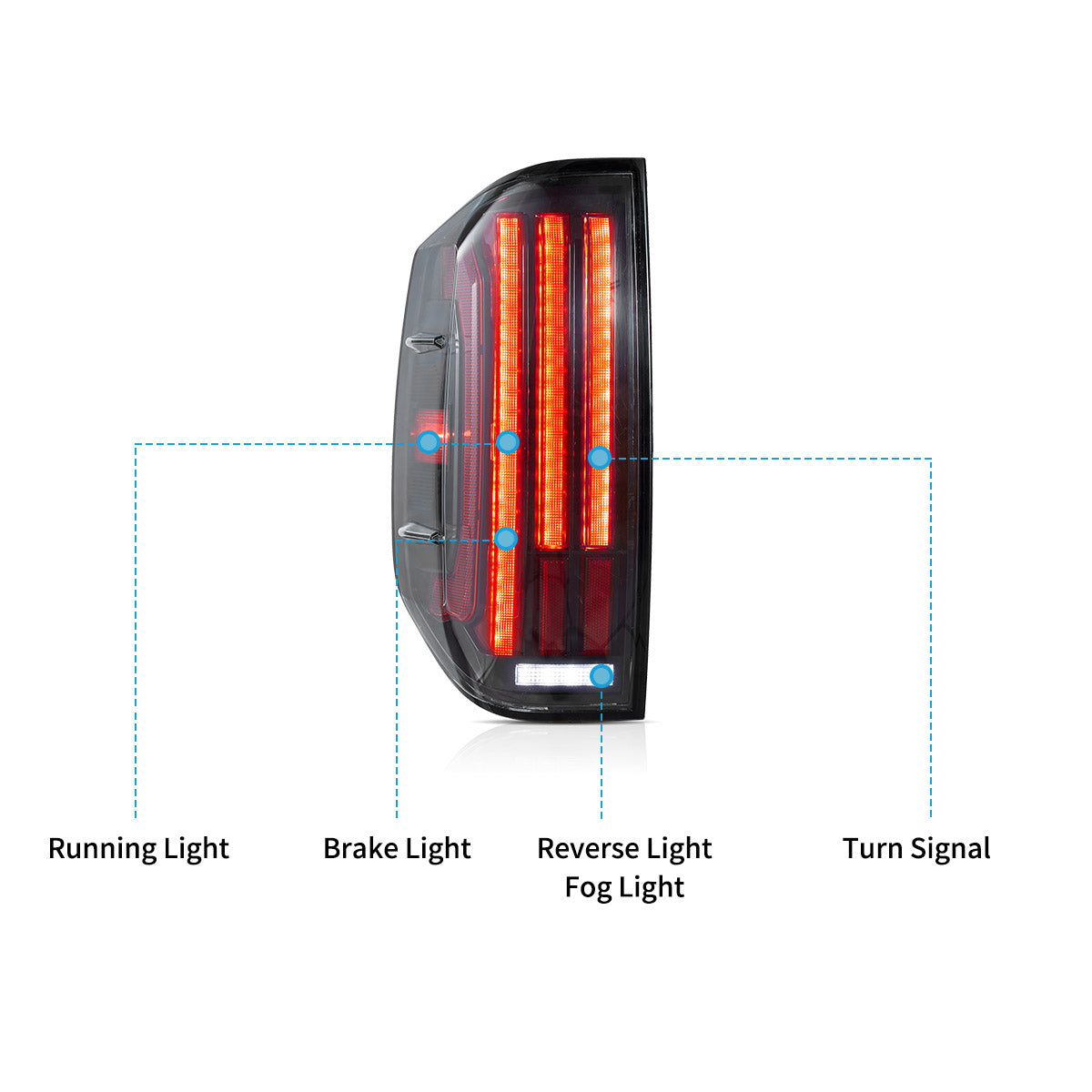 LED Tail Lights for Toyota Tundra With Startup Animation 2014–2021