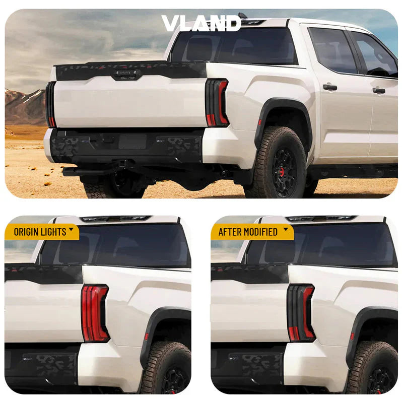 LED Tail Lights for Toyota Tundra with Start-up Animation 2022–2024