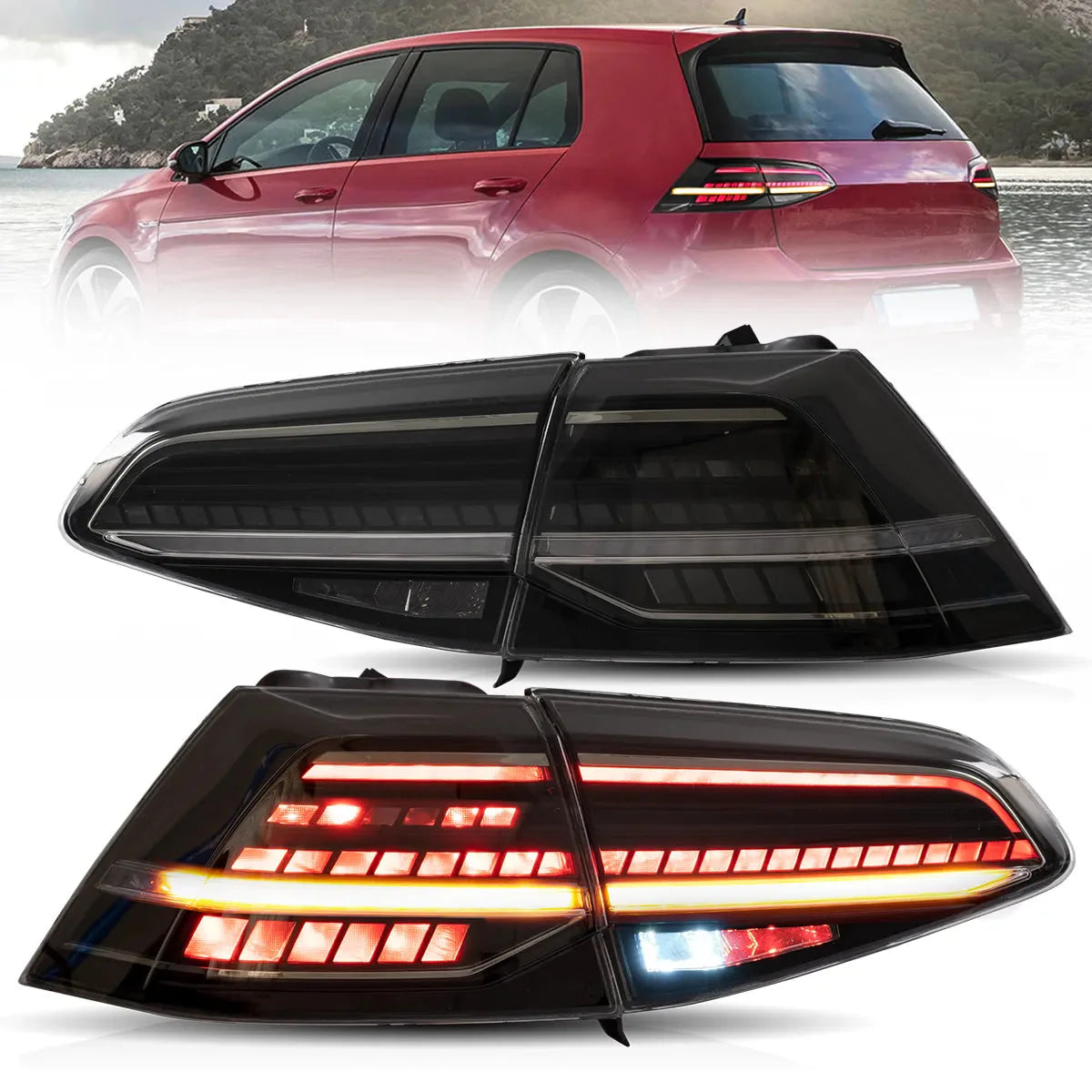 LED Tail Lights for Volkswagen Golf MK7 & 7.5 2013–2021