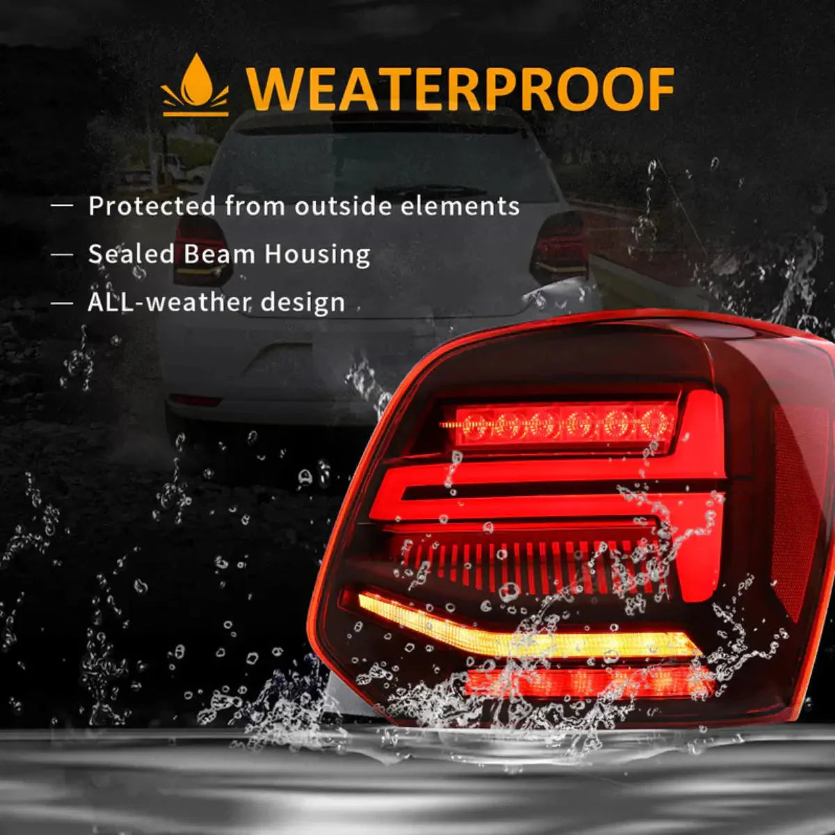 LED Tail Lights for Volkswagen Polo 2009–2017