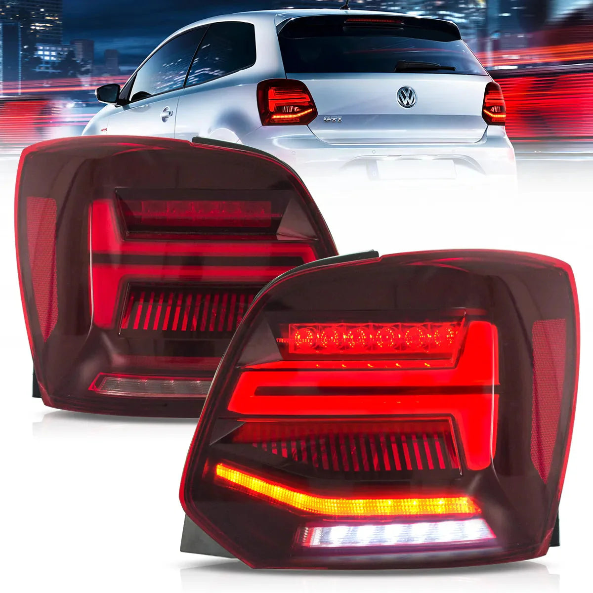 LED Tail Lights for Volkswagen Polo 2009–2017