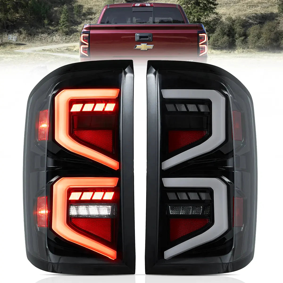 LED Tail Lights for Chevrolet Silverado 1500 2500HD 3500HD 2014–2018