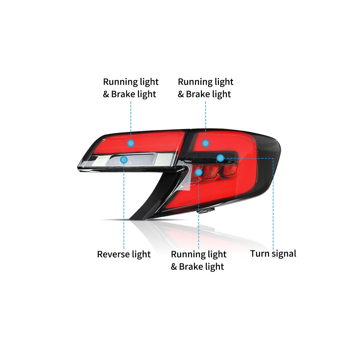 LED Tail Lights for Toyota Camry Sedan 2012–2014
