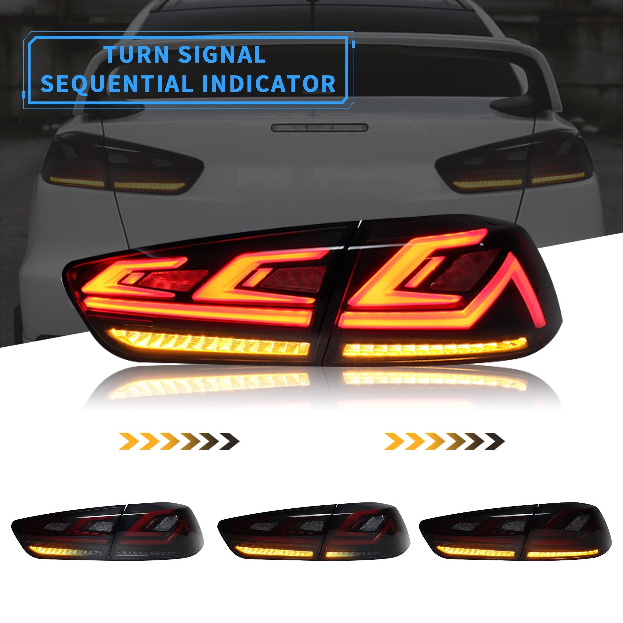 MITSUBISHI LANCER DYNAMIC LED TAIL LIGHTS