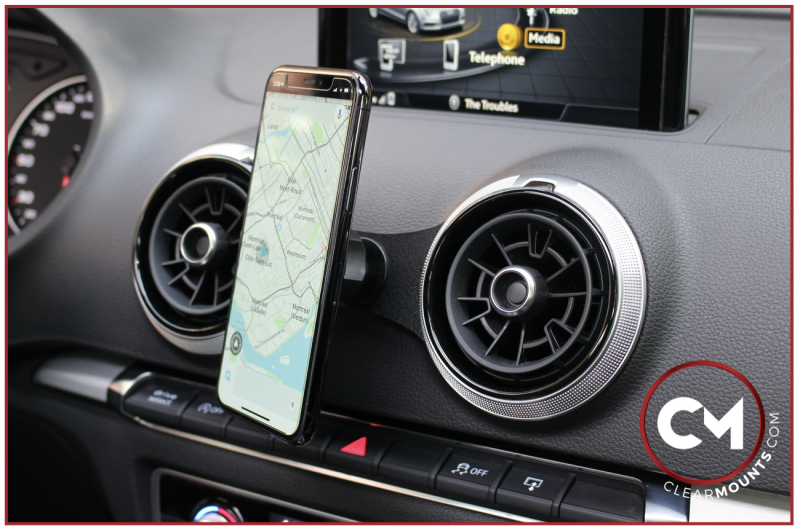 Clearmounts Swivel Magnetic Cradle Holder Audi A3 S3 RS3 8V