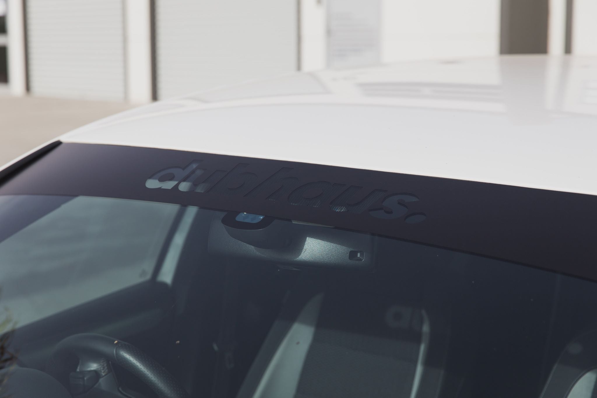 dubhaus. Negative Cut Out Sunstrip Banner