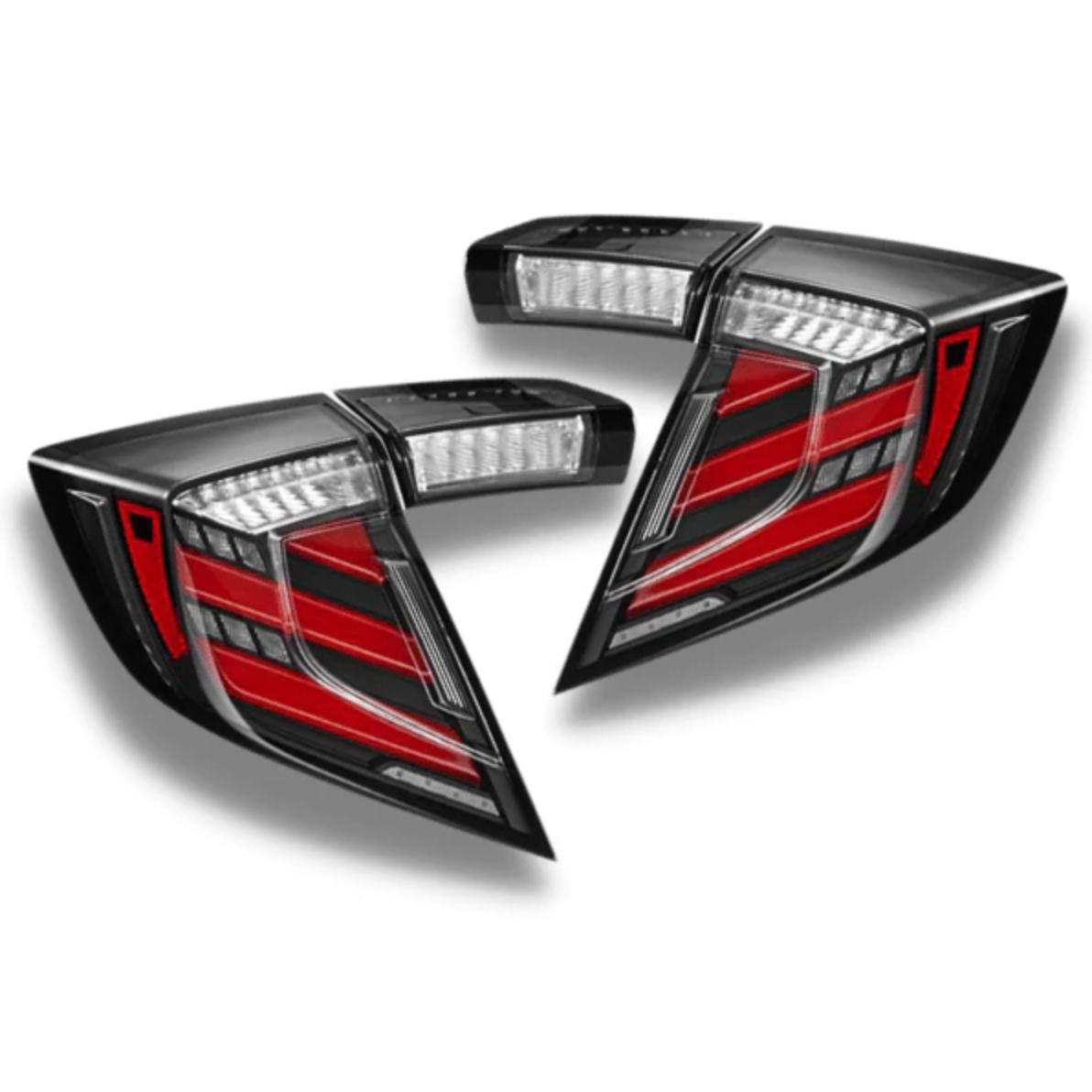 HONDA CIVIC HATCH SEQUENTIAL MUGEN STYLE LED TAIL LIGHTS (2017-2021)