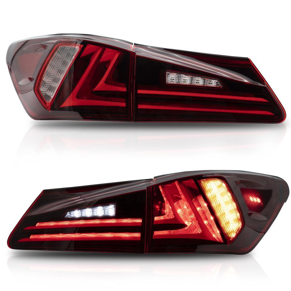 Lexus IS250/IS350/ISF LED Smoked or Red Tail Lights