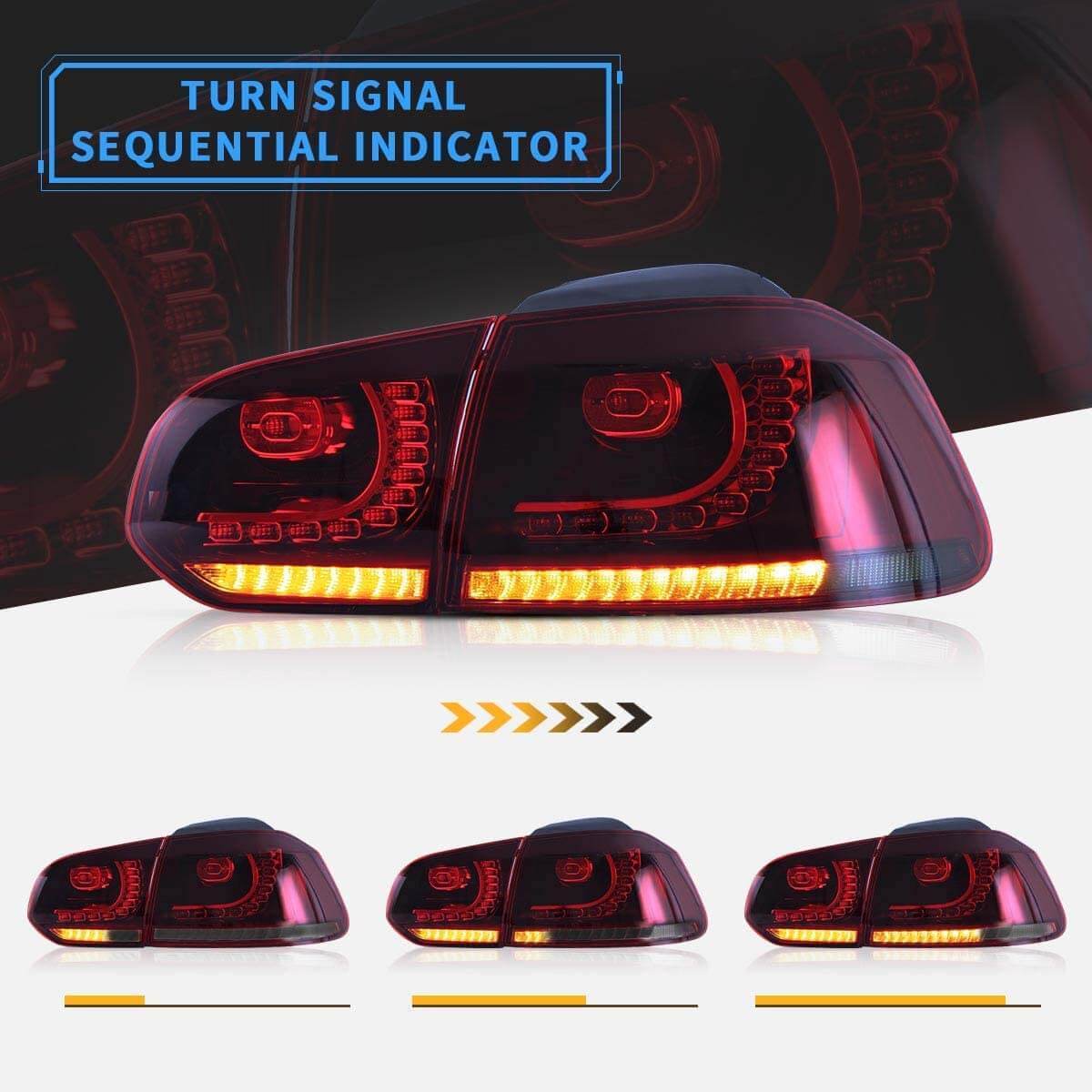 VW GOLF MK6R STYLE TAIL LIGHTS